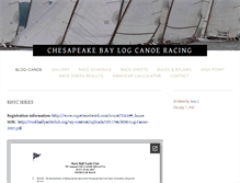 Tablet Screenshot of chesapeakebaylogcanoes.com